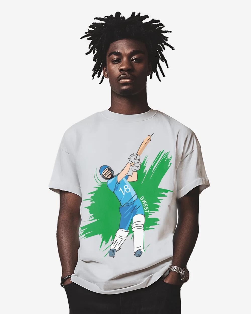 G West Cricket India T-Shirt : Gwdtfl2411 - 3 Colors XL