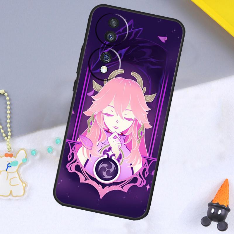 Genshin Impact Yae Miko Case For Huawei P20 P50 Pro P40 P30 Lite P Smart Z Nova 5T Cover For Honor 70 50 X7 X8 X9