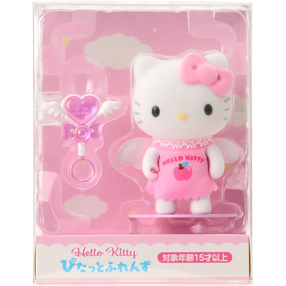 Sanrio Hello Kitty Mini Fluffy Doll Angel 15cm Soft Plush Toy