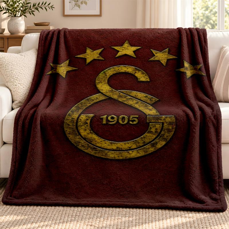 Galatasaray blanket Flannel Blanket Soft Cozy Plush Throw for Sofa Bed Lightweight Home Decoration Outdoor camping