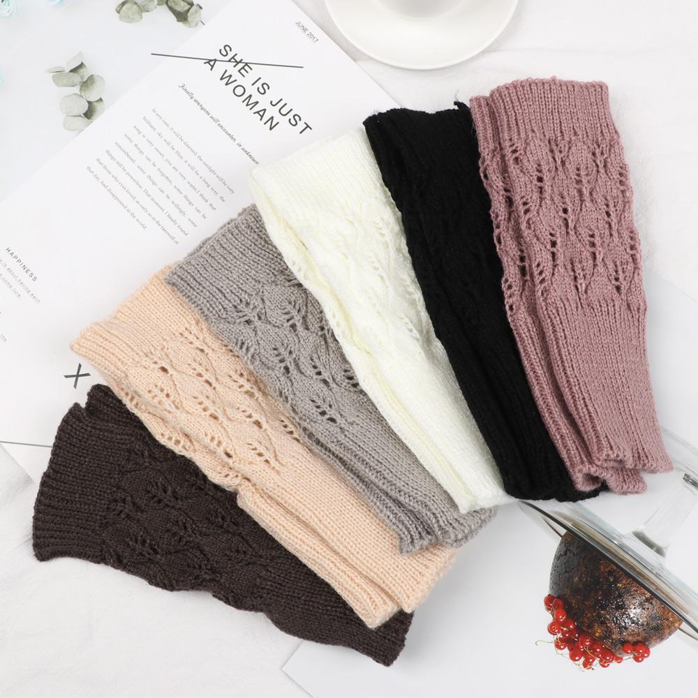 Protable Wool Fingerless Half Mitten Exposed Finger Knitted Wool Glove Wrist Gloves