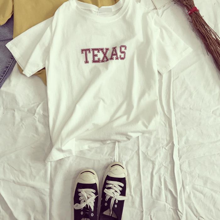 

Новая летняя мода Корейский стиль Принтованная Свободная Большого размера Футболка с коротким рукавом для женщин Универсальная базовая футболка Студенческий топ 2XL белый