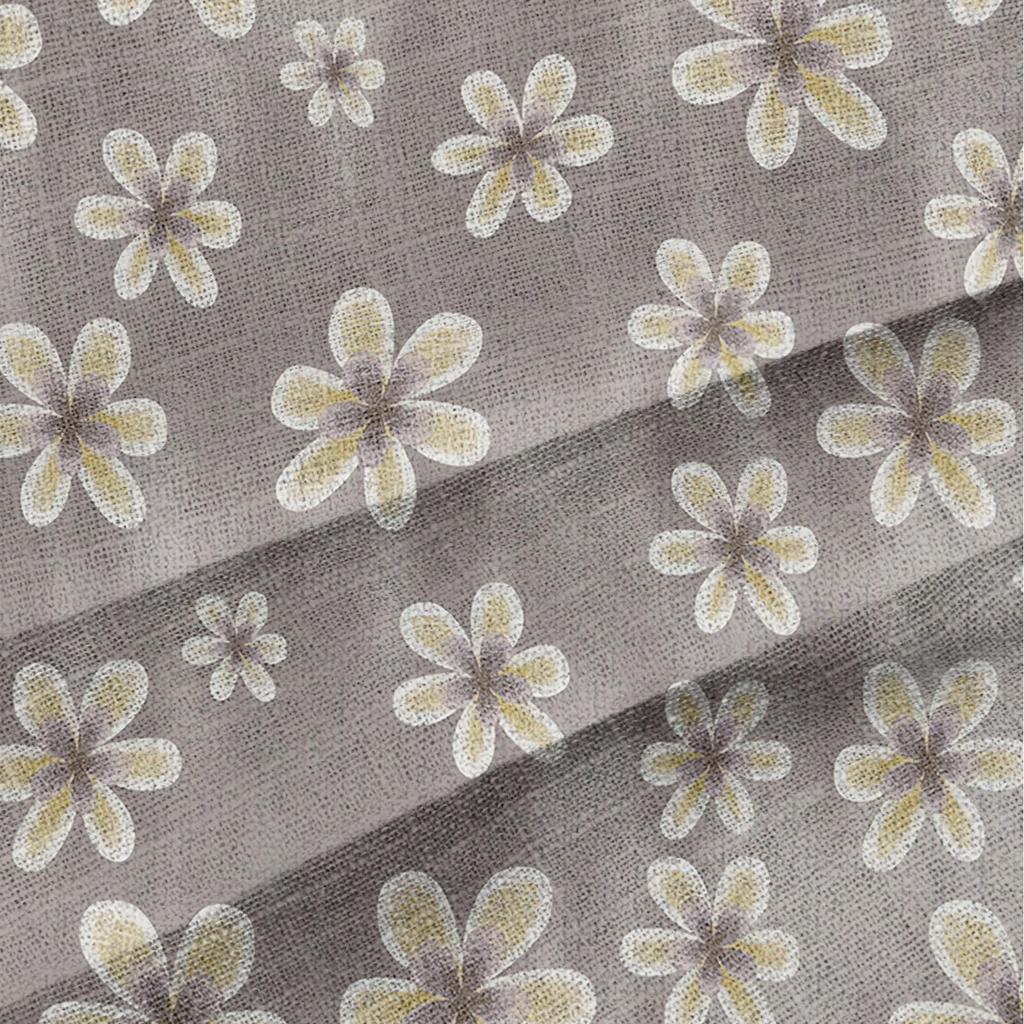 Women's Loose Floral Print Stand Collar Long Sleeve Cotton And Linen Top