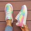 2025 Fashion Sneakers for Women Colorful Dazzling Board Casual Shoes Trendy Youth Comfortable Walking Sneakers