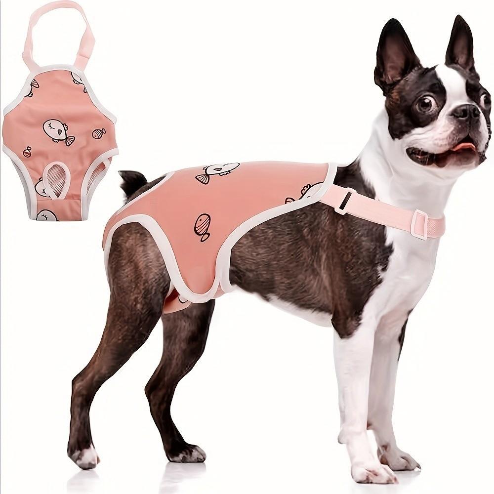 Shoulder Straps Dog Physiological Pants Leak Proof Dog Sanitary Panties  Menstrual Period
