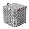 Houndstooth Foldable Quilt Storage Bag - Dust & Moisture-Proof, Large Capacity for Clothing & Quilts