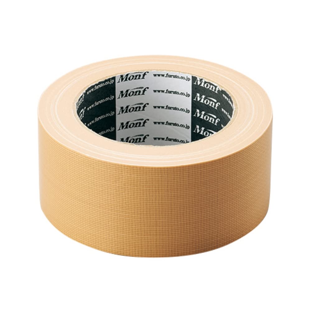 Furutoko Monf 8015 Cloth Adhesive Yellow Thick X 50mm Wide X 25m Long No. Tape, Ochre, 0.2mm