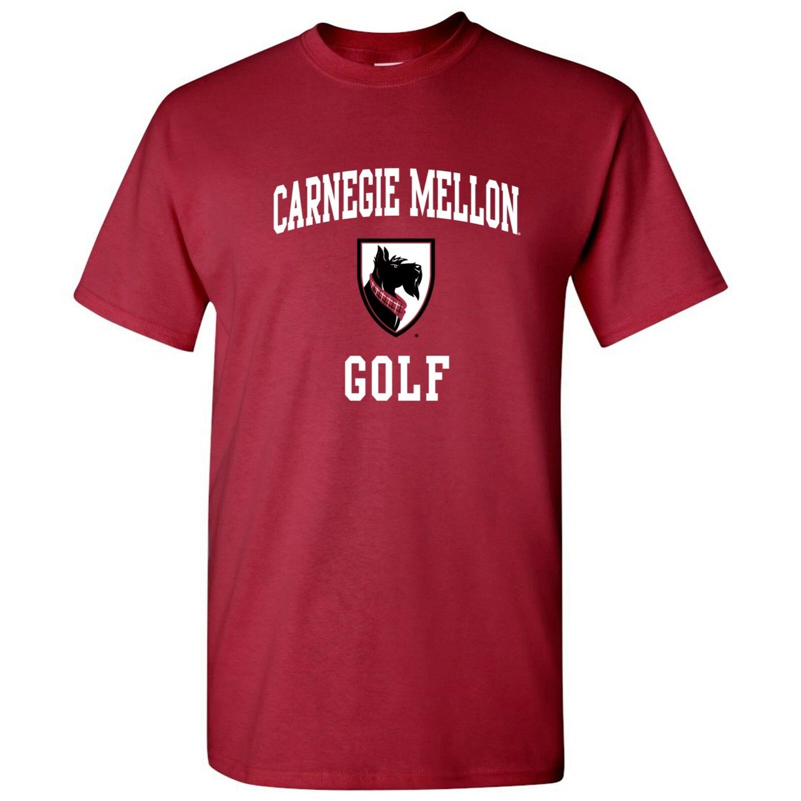 Carnegie Mellon University Tartans Arch Logo Golf T-Shirt - Cardinal M