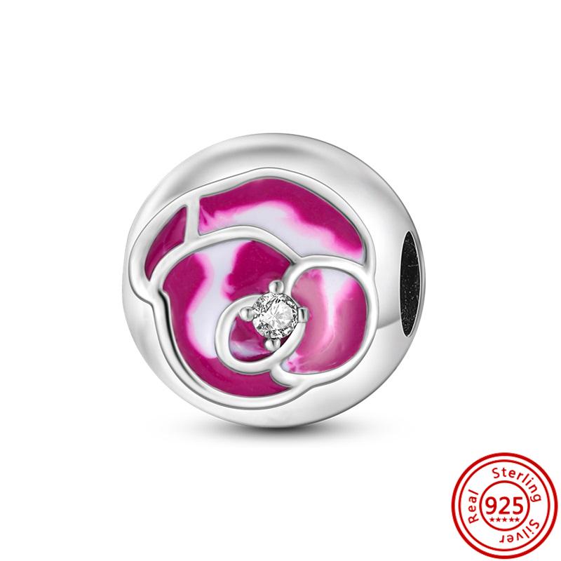 S925 Sterling Silver Butterfly Flower Heart Four Leaf Clover Forever Love Beads Fit Original  Charms Bracelet Fine Jewelry