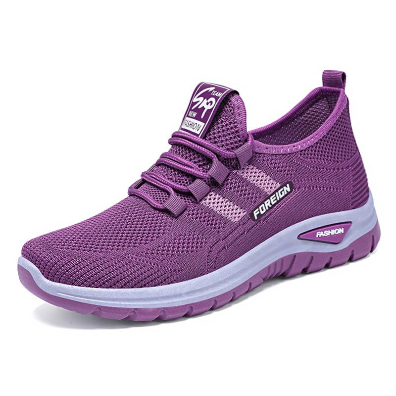 Schuhe Damen Sommer neu Outdoor atmungsaktive Mesh-Schuhe Mode Freizeitschuhe Damenschuhe Low-Top Damen Sport Single
