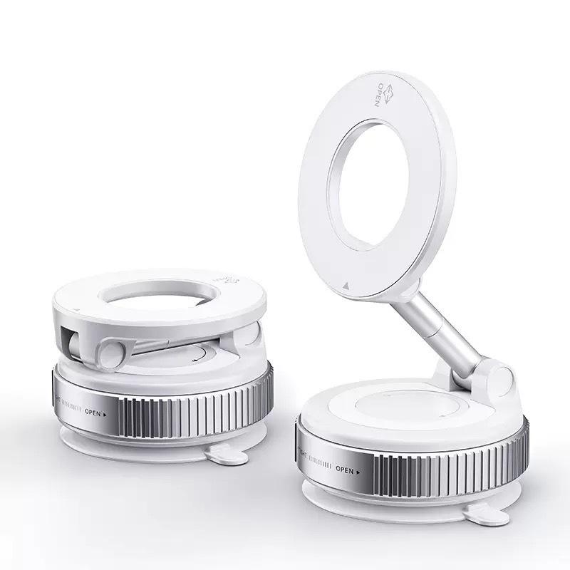 

2026 New Vacuum Magnetic Phone Holder for Car - Suction Cup Phone Mount for MagSafe, 360° Rotatable Portable Strong Magnet Stand
