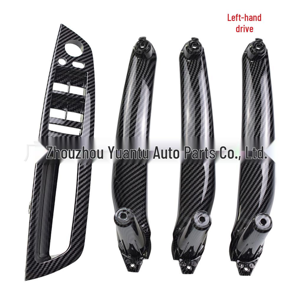 Kolfiber Inre Dörrhandtag Armstöd för BMW X5/X6 E70/E71/E72 (2007-2013)
