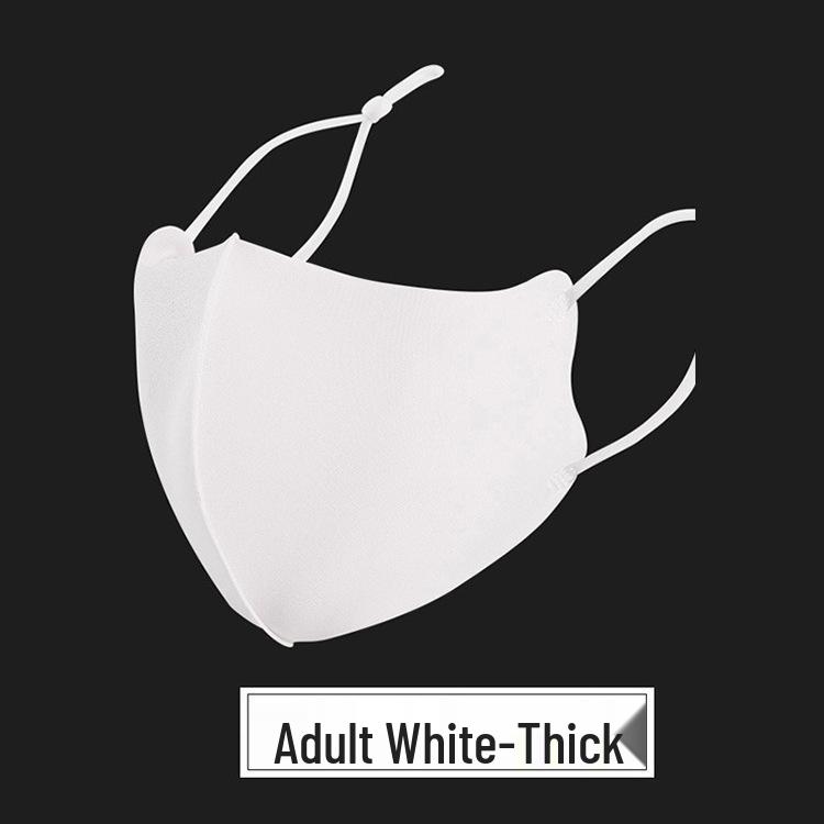 3D Gesichtsmaske aus Eis-Seide für Erwachsene und Kinder: Verstellbar, Staubdicht, UV-Schutz, Waschbar für den Sommer.