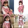 All-pink 55cm Full Silicone Baby Doll Soft And Flexible With Lifelike Features