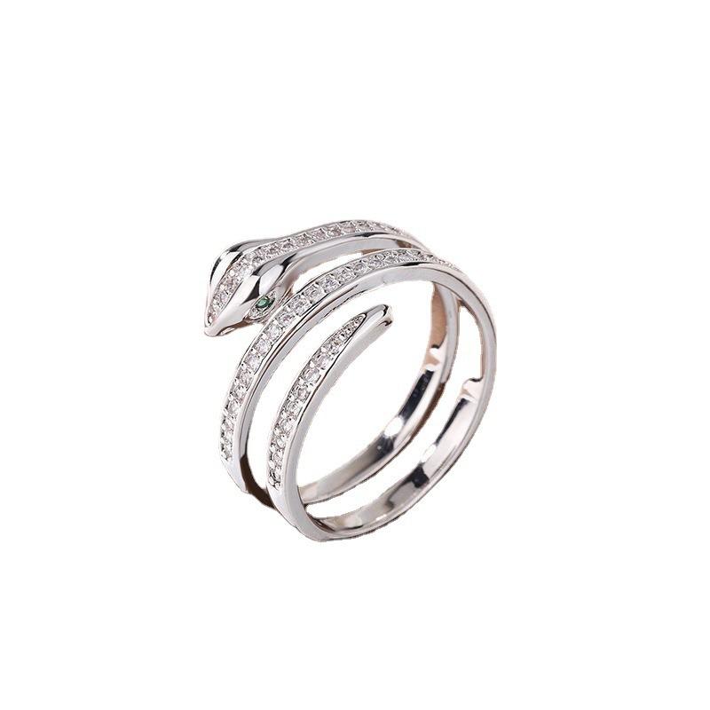 Korean Fashion Winding Snake Ring Simple Hip-hop High-end Snake-shaped Ring