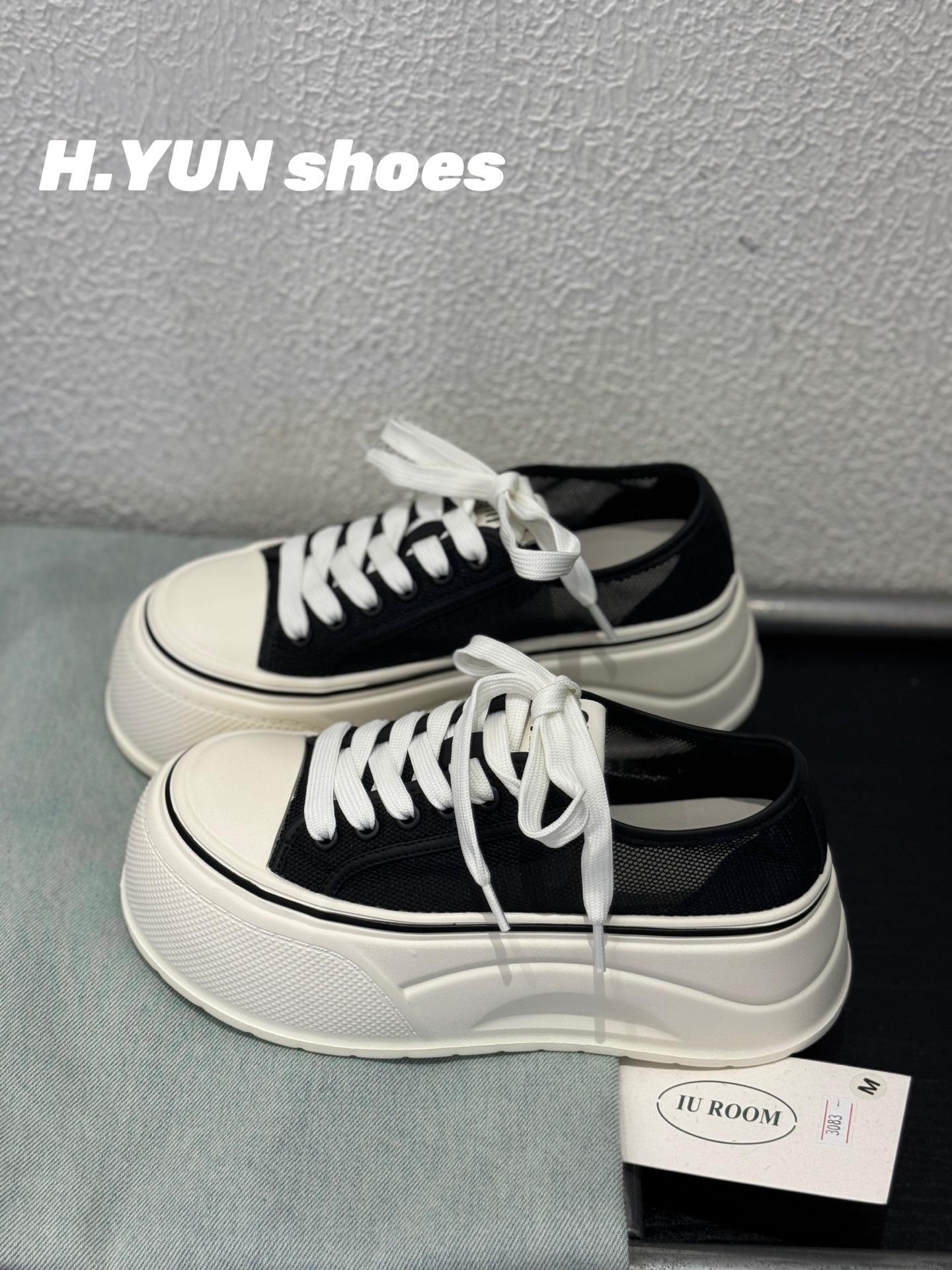 

Thick-soled heightening canvas shoes female students versatile little white shoes spring new ins Korean version trend casual board shoes explosion 35