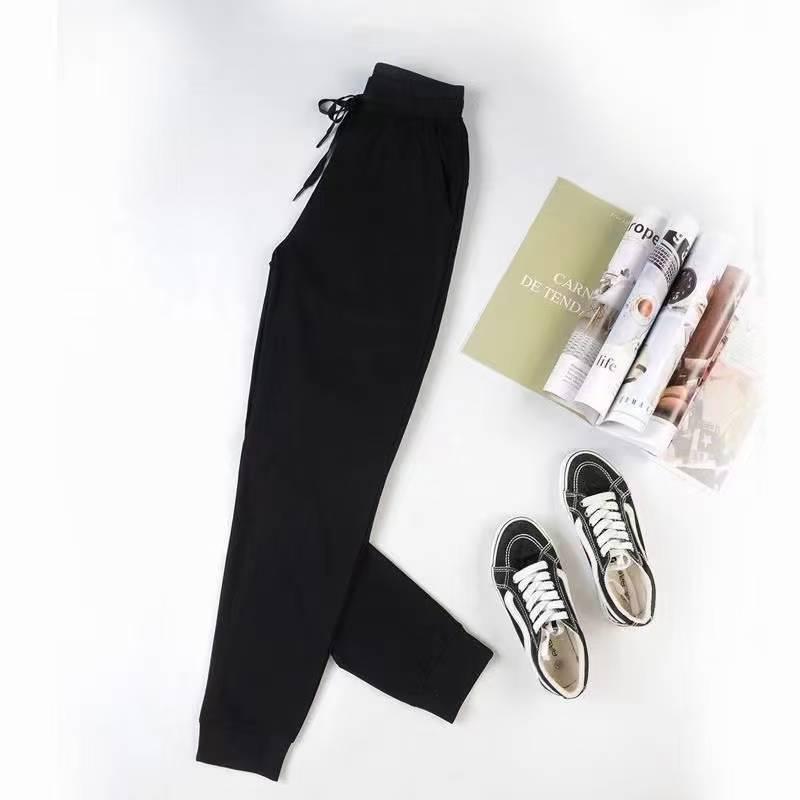 Women's Pure Cotton Harem Joggers - Petite Casual Autumn/Spring Sweatpants with Cuffed Ankles
