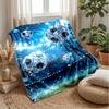 Diamond Soccer Balls Blanket Personalized Name Flannel Blanket Soft Cozy Plush Throw for Sofa Bed Lightweight Home Decor