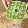 48 Cube Ice Maker with Easy Push Release Lid Ice Bin Built-in Storage Box Ice Cube Tray for Whiskey Cocktails Coffee Beverages