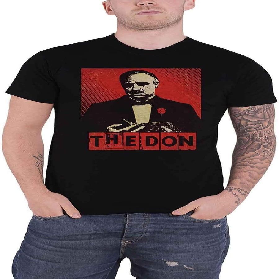 GODFATHER Мужская футболка The Don приталенного кроя Черная XXXXXL чёрный