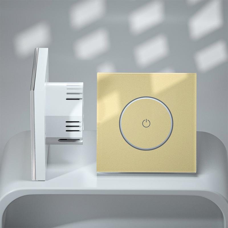 Smart WiFi Touch Switch Panel with Voice Control, Mijia Compatible, Mobile Remote Function, 86 European Standard