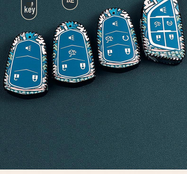 Cadillac Key Case for CT6, XT4, XT5, XT6, XTS, CT4, CT5, ATS-L - Snap-On Shell