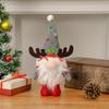 Gnome Christmas Ornaments Christmas Figurines With Antlers Window Decoration With Hat For Living Room Office Bedroom Table