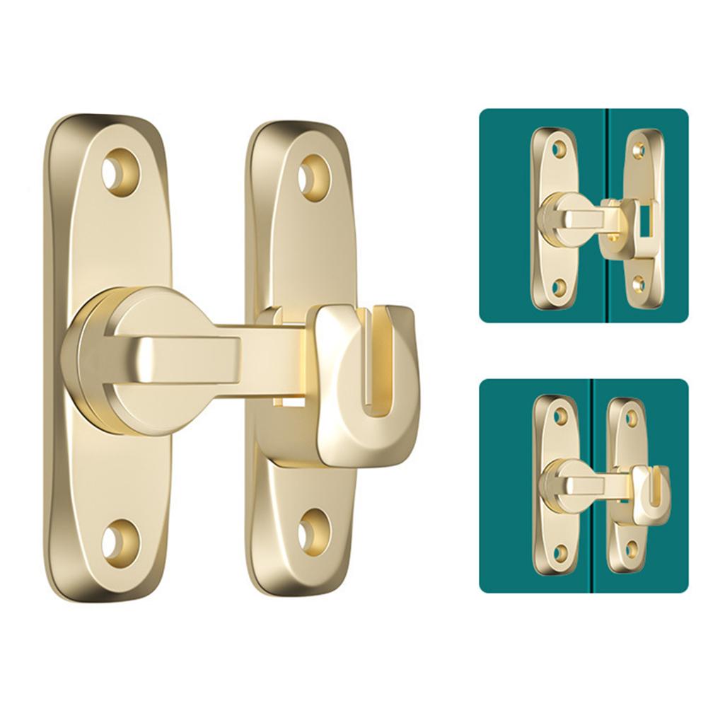 Sliding Barn Door Lock 90°180° Sliding Door Latch Barn Gate Bolt Cabinet Closet Latch  Window Buckle Anti Theft Hardware