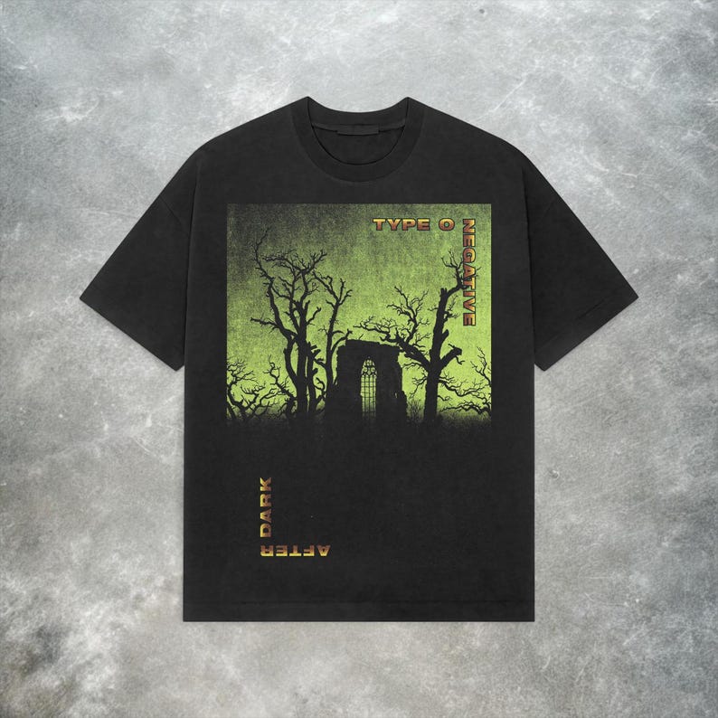 Type O Negative World Coming Down Tee Vintage Goth Band Oversized T-shirt Cotton Men Women Streetwear Harajuku Female Male Clothing