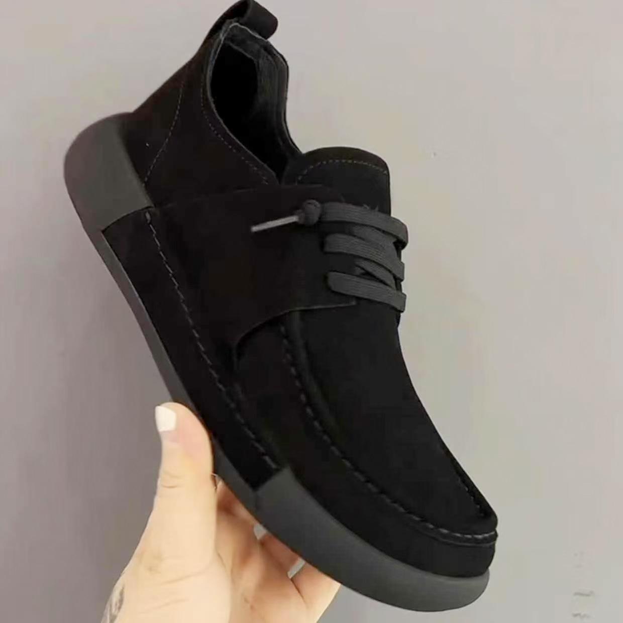 22 весна осень и зима новая повседневная кожаная обувь спортивная повседневная обувь 39 чёрный