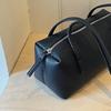 Solid Color Shoulder Bag Large Capacity Underarm Bag