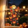 Acrylic 2D Flat Pumpkin Maple Leaf Hanging Ornament: Halloween Window Decoration for Fall Home Styling
