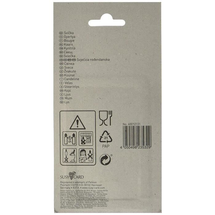 Susy Card Nombre Bougie 8 - 40012131