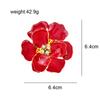 New Beautiful Large Flower Brooches For Women Enamel Fashion Jewelry 2 Colors Available