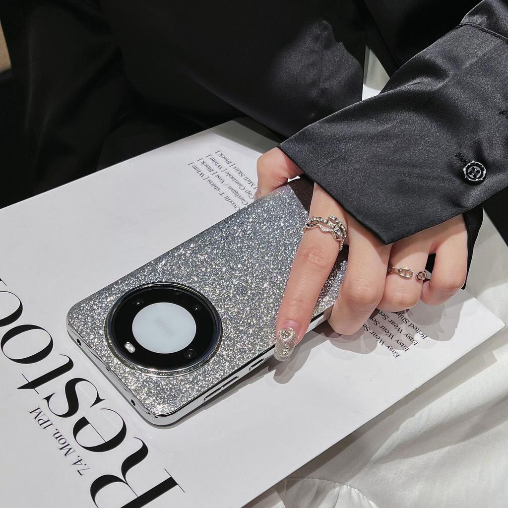 Luxurious Rhinestone Phone Case for Huawei Mate60pro+, High-end Glitter Mate60 Protective Case for Women