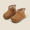 Stivali da neve da bambina Scarpe in cotone felpato da bambino Scarpe per neonato Stivali caldi in cotone da bambino