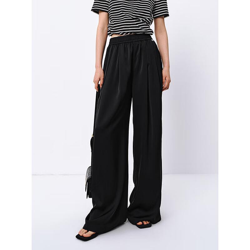 PEACEBIRD Women's High-Waist Wide-Leg Loose Casual Pants