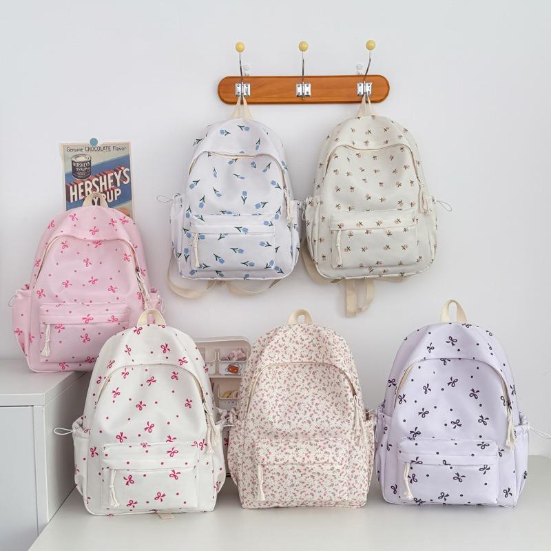 Harajuku Student Schoolbag Small Fresh Print Backpack Female High School College Student College Style Girl Backpack