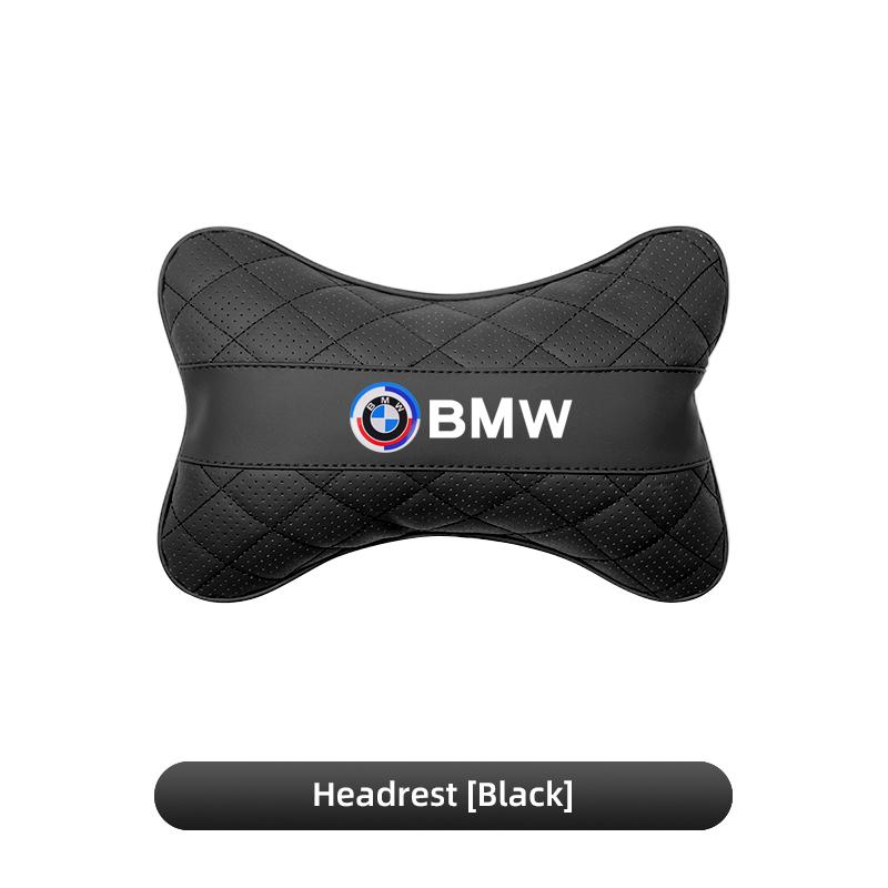 BMW Car Seat Leather Neck Pillow Headrest Car Sticker For BMW M E46 E90 E60 F30 F10 E39 E36 F20 G30 G20 E87 E92 E91 E30 F11 F31 NWHCY1