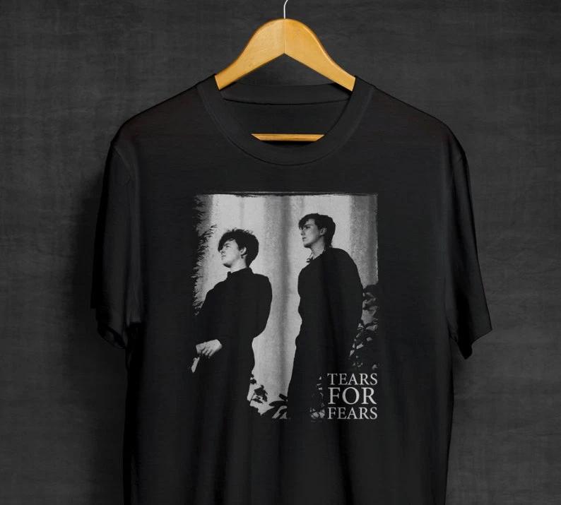 Tears For Fears Black T-Shirt | Band Shirts | Synthpop | New Wave | Pop Rock M