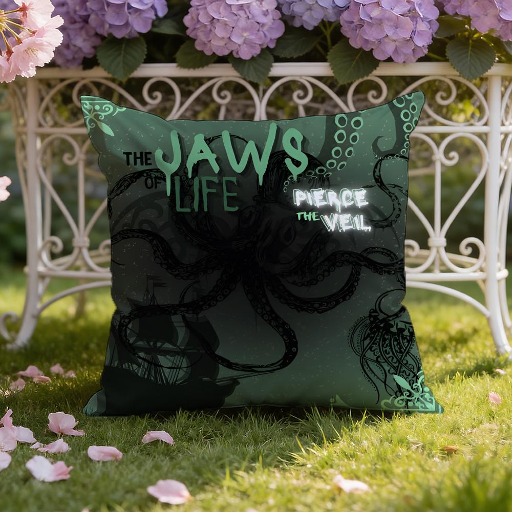 P-Pierce Band The Veil Cushion Cover Home & Car Dual-Scene Pillow Cover: Reversible for Premium Comfort