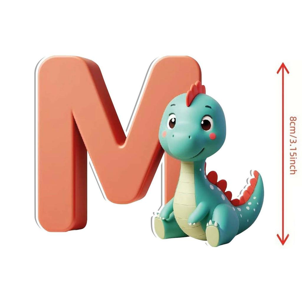 26 Letters Easter Dinosaur Pendant Acrylic Letters Easter Decoration Pendant