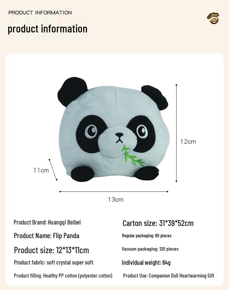Reversible Panda Plush Toy – New Year Gift Blind Box