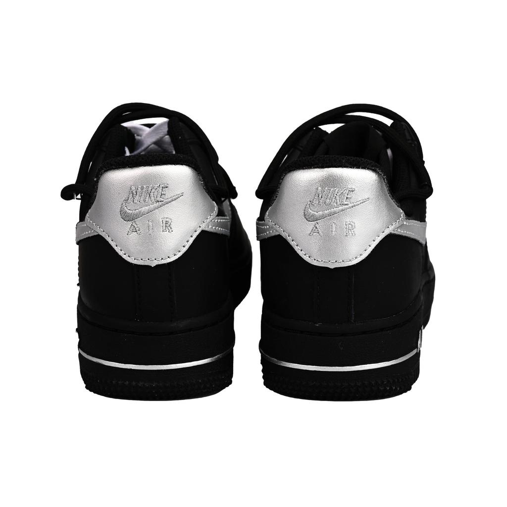 Nike Air Force 1 Scarpe da Skateboard Basse Antiscivolo Resistenti all'Abrasione Donna Argento Nero DD8959-001(Team33- )