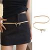 Fashionable Waist Chain Bowknot Clasp Waistband Adjustable Waist Jewelry Stylish Waish Chain Alloy Texture for Daily
