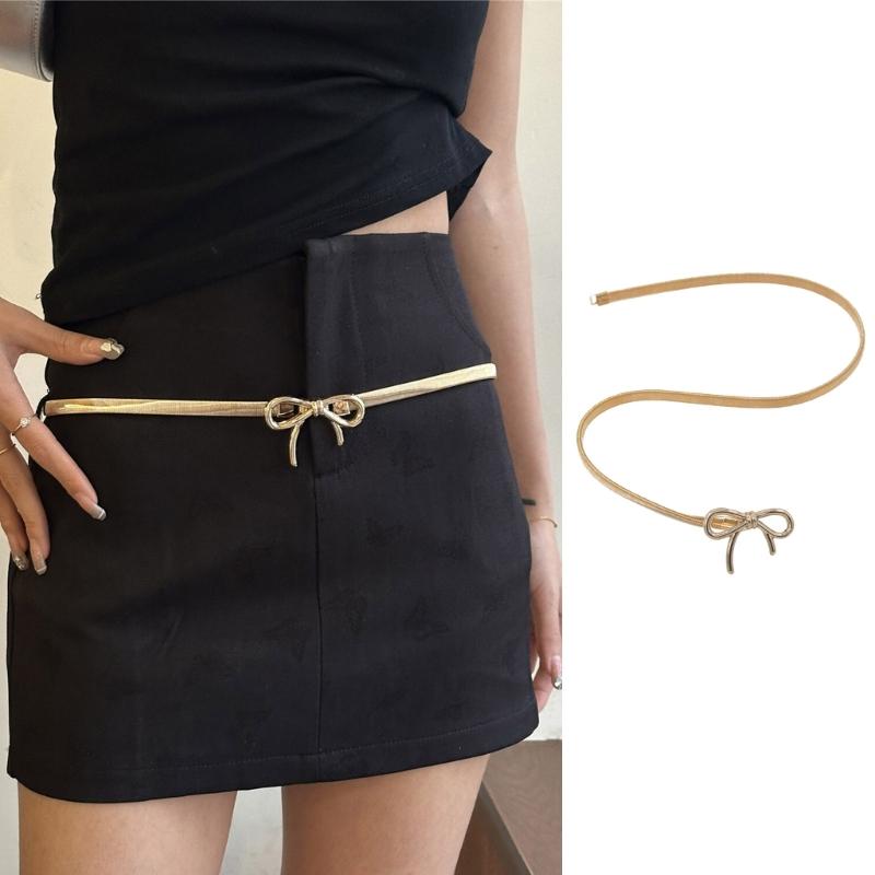 Modische Taillenkette mit Schleifenverschluss, Taillenbund, verstellbarer Taillenschmuck, stilvolle Taillenkette, Legierungsstruktur für den Alltag