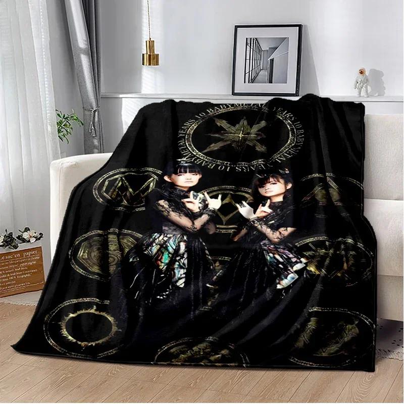 Babymetal combination warm printed blanket, office lounge sofa blanket, flannel household blanket multifunctional blanket