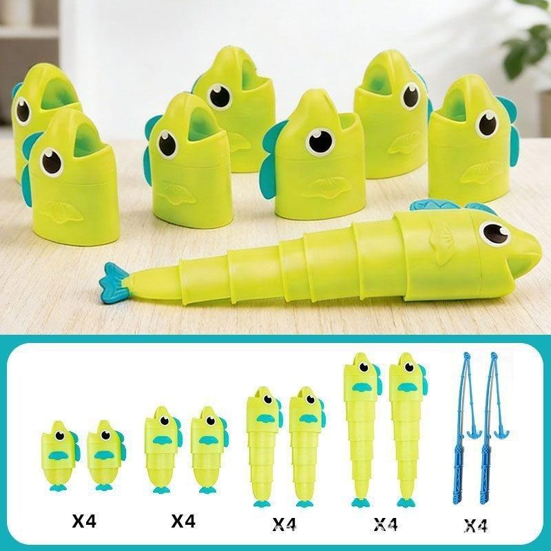 1 Set Parent-Child Educational Puzzle Toy For Children Fishing Master Extendable Fishing Table For Battle Mini-Games