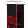 Locker Shelf Organizer 3-Tier Hanging Storage Bag Locker Storage Rack with Side Pockets Hooks for School Gym Closet