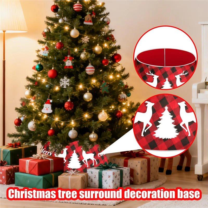 Christmas Tree Collar For Home, For Apartment, For Living Room, Study, Family Holiday Decor Artificial
